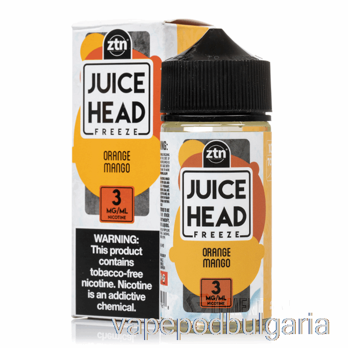 Vape 10000 Дръпки Freeze Orange Mango - Juice Head - 100ml 0mg